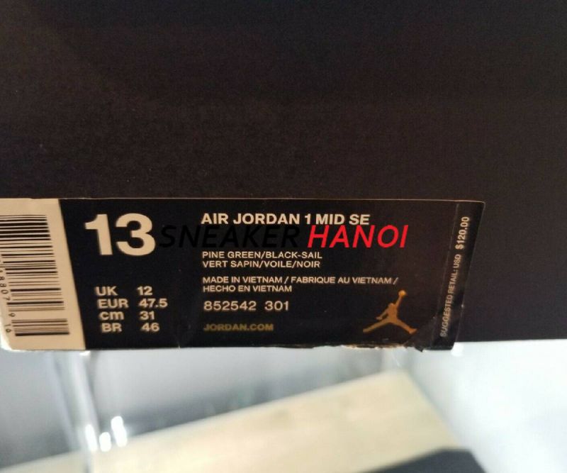 Nike Air Jordan 1 Mid Pine Green