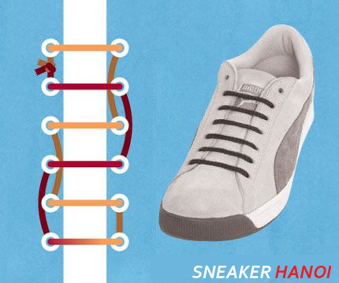 9 Cách buộc dây giày Balenciaga Triple S và Track đơn giản