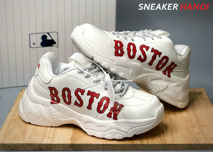 Giảm giá Giày mlb boston chính hãng đế cao 6cm  mlb big ball chunky p boston  red sox  simple sneaker  BeeCost