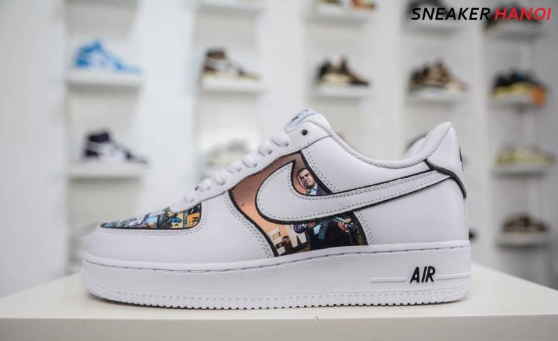 Nike Air Force 1 07 low White Black Multi Color