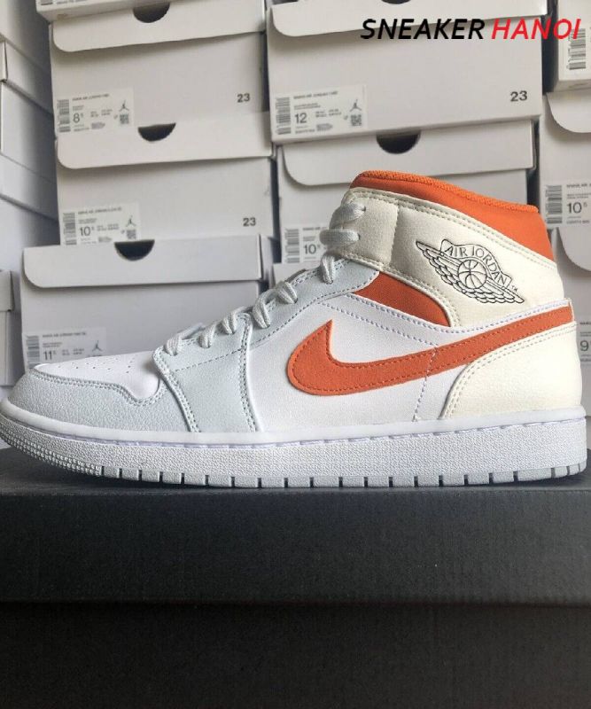 Nike Air Jordan 1 Mid Starfish Pure Platinum