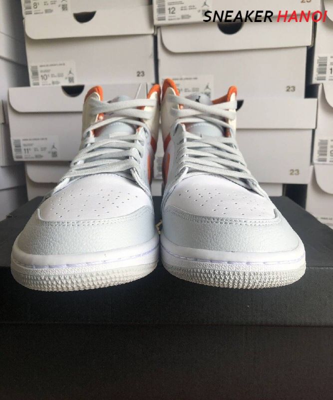 Nike Air Jordan 1 Mid Starfish Pure Platinum