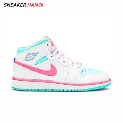 Giày Nike Air Jordan 1 Mid GS Digital Pink