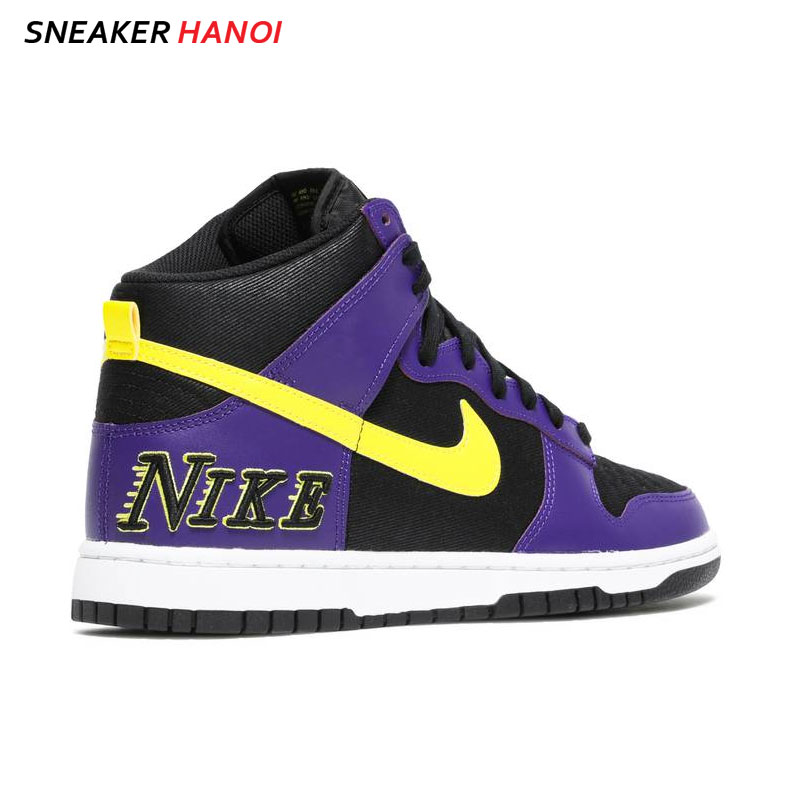 Giày Nike Dunk High Premium Emb Lakers - Sneaker Hanoi - Mẫu Giày Hot Nhất  2023 - Hanoi Sneaker