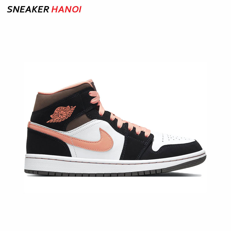 Giày Nike Jordan 1 Mid Peach Mocha