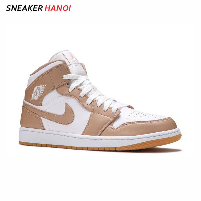 air jordan 1 mid tan gum nike