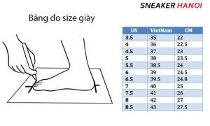 Cách đo chân mua giày và chọn size giày theo kích cỡ chân